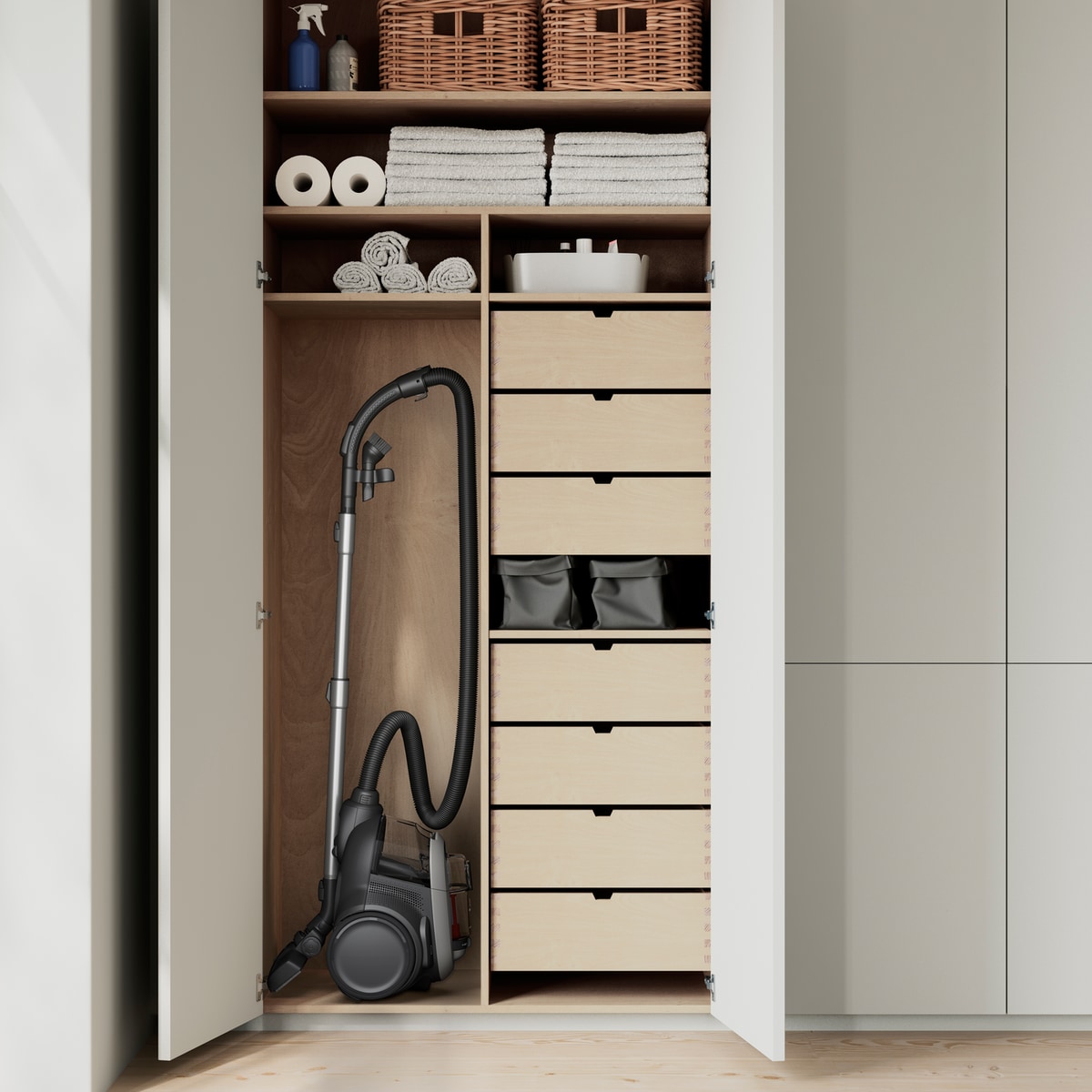 Kompaktní design pro snadné uskladnění