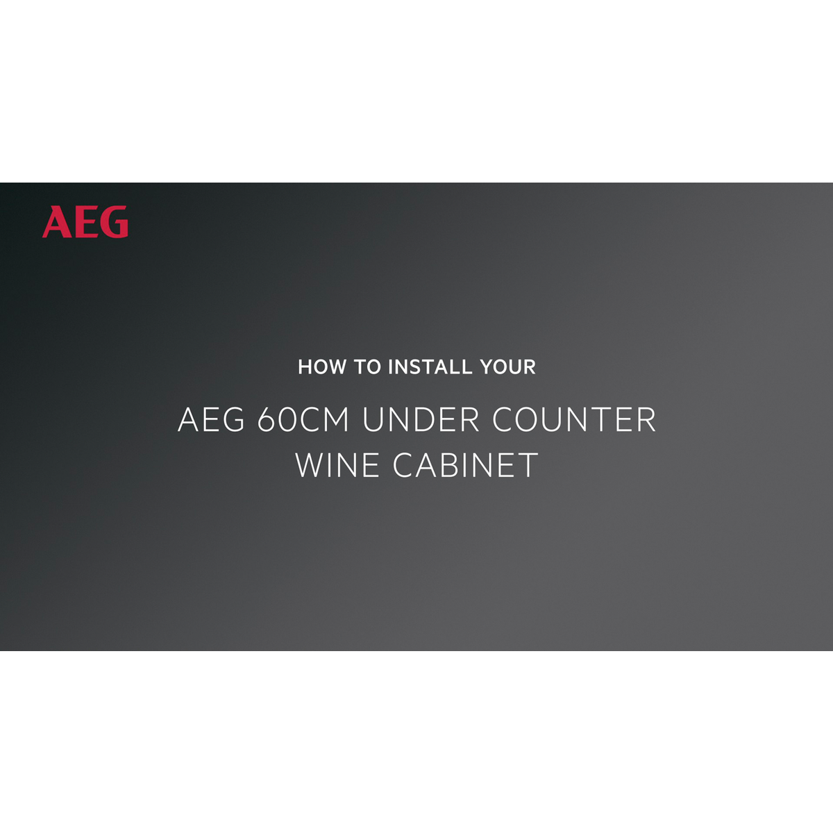 AEG - Vinotéky pod kuchyňskou linku - AWUD040B8B