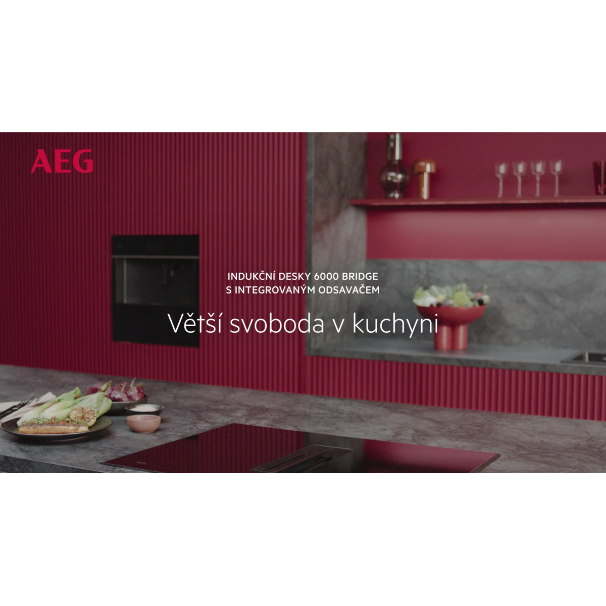 AEG - Kombinace varné desky a odsavače - NCH74B01CB