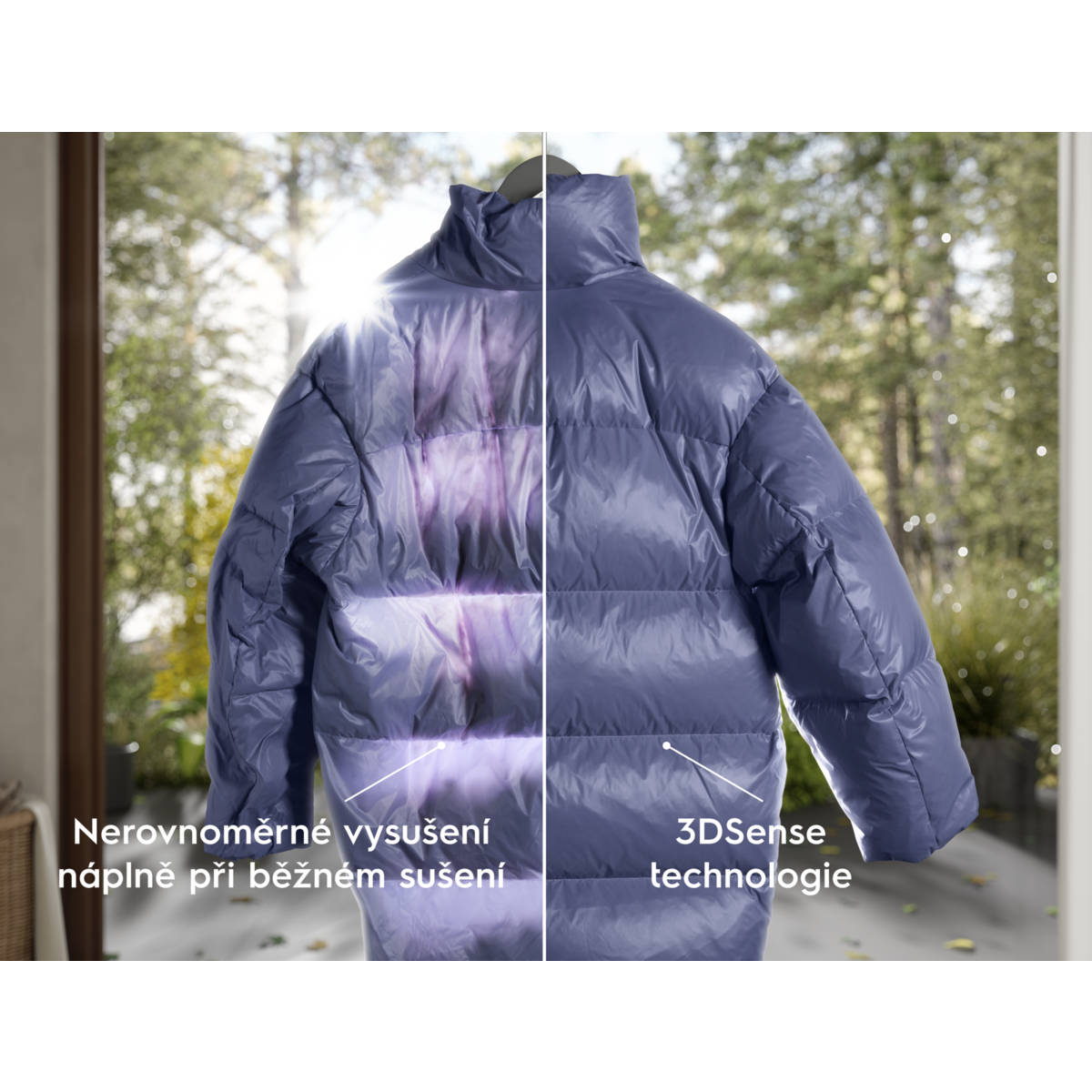 Technologie 3DSense – bundy a peřiny jako nové s obnovením tepelné izolace a nadýchanosti*