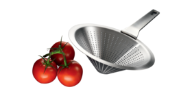 Kónický cedník z řady Gourmet a rajčata