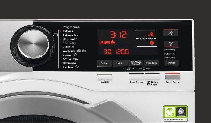 nastavení programu sušičky