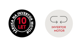 Ikona pro invertor motor a prodlouženou záruku 10 let